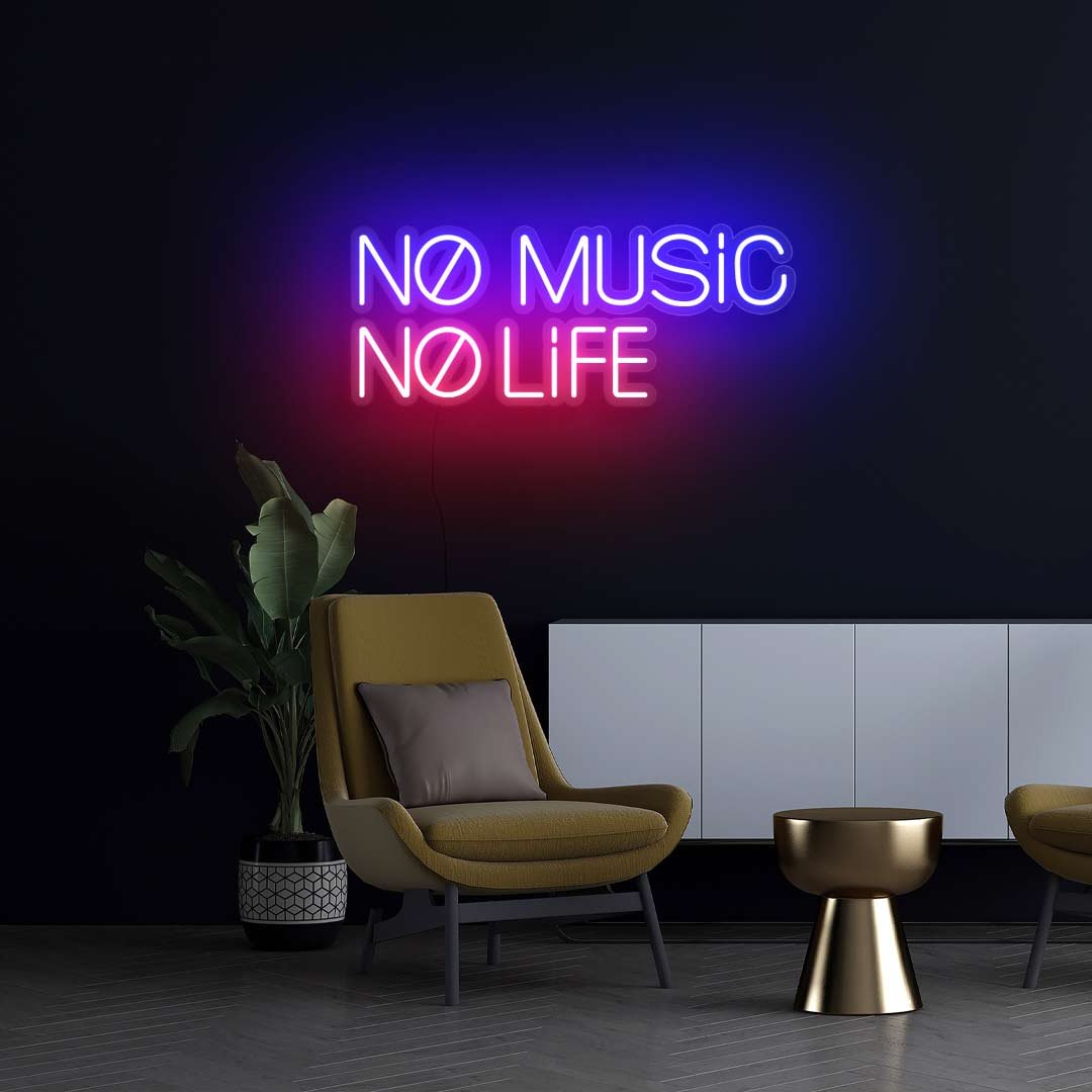 No Music No Life Neon sign