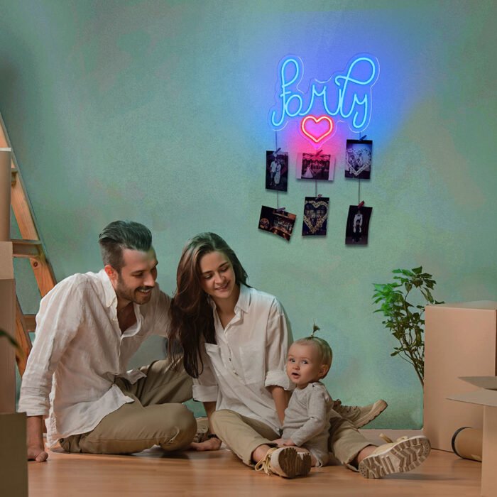 Neonschild family Neon sign