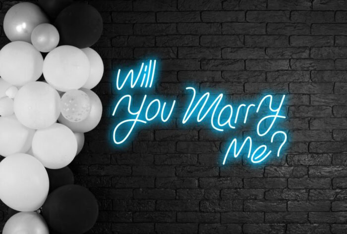Will you marry me Neon sign
