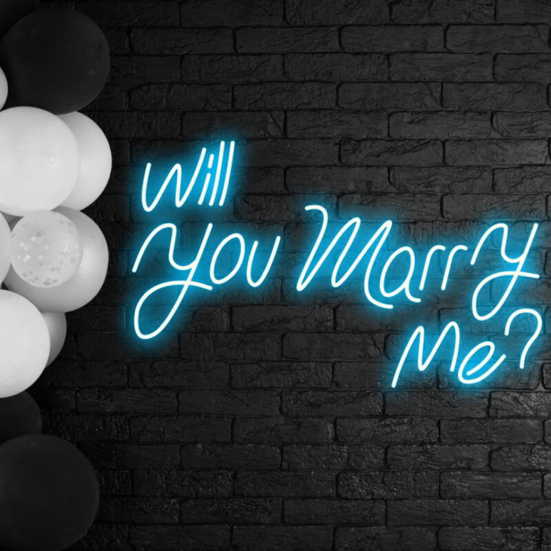 Will you marry me Neon sign