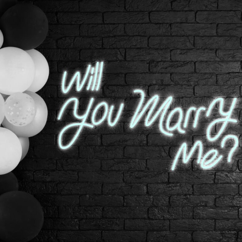 Will you marry me Neon sign