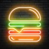 Burger Neon Schild