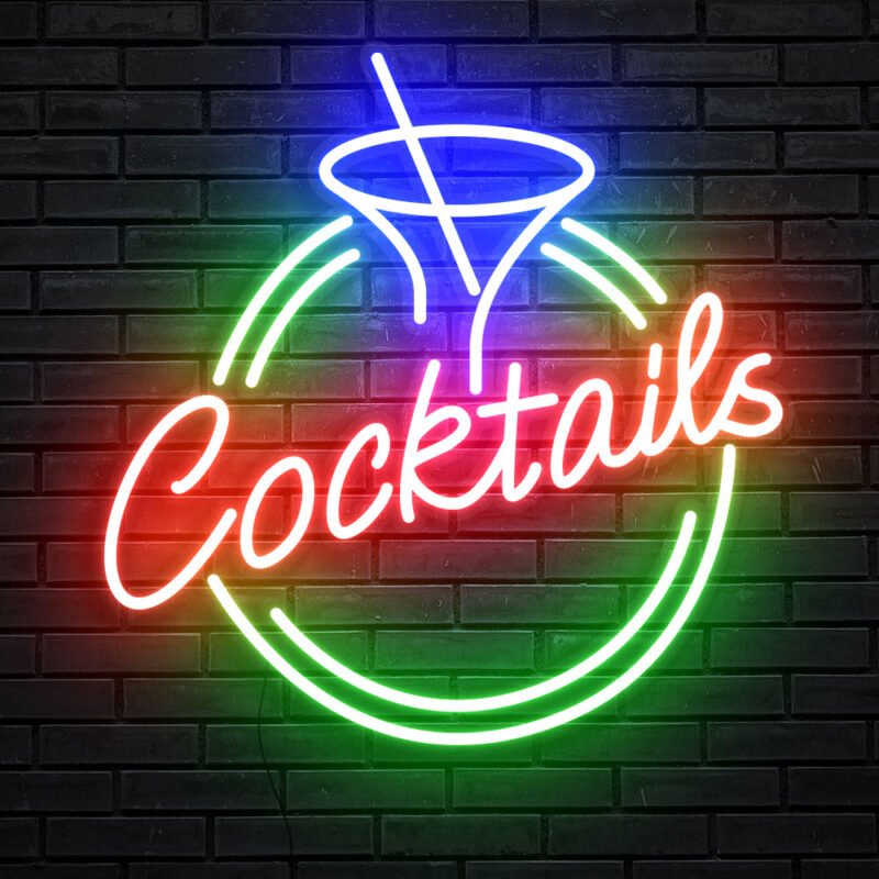 Cocktail Neon-Schild