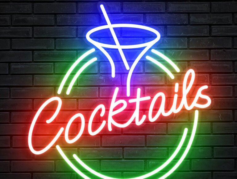 Cocktail Neon-Schild