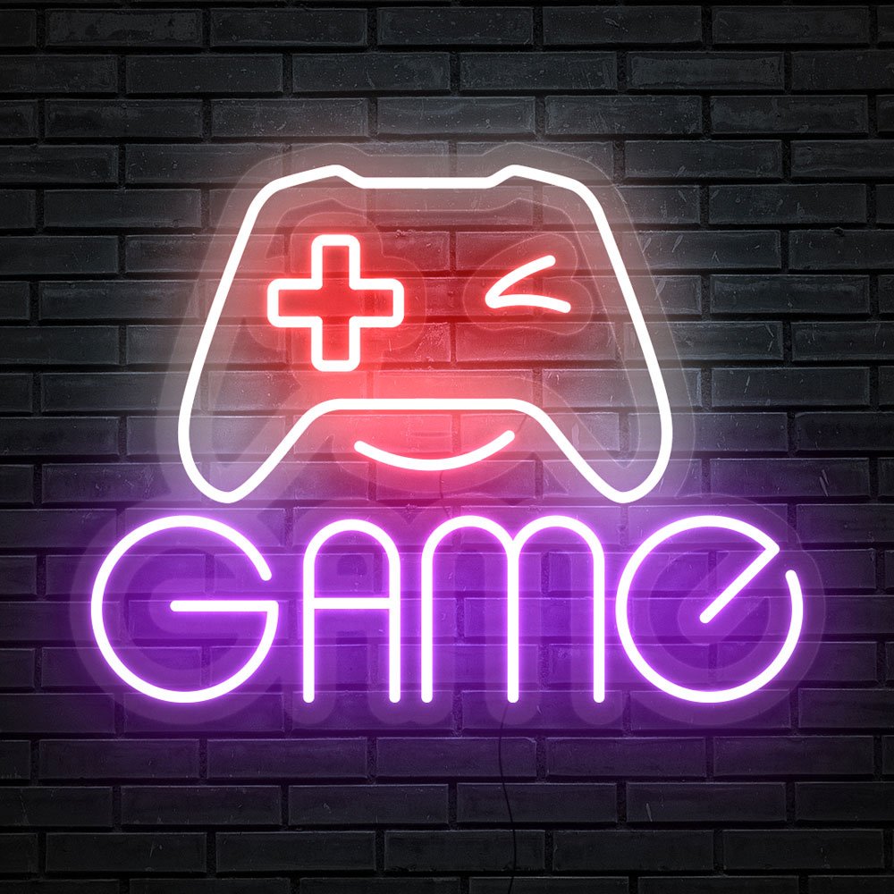 Game Led Neon Schild