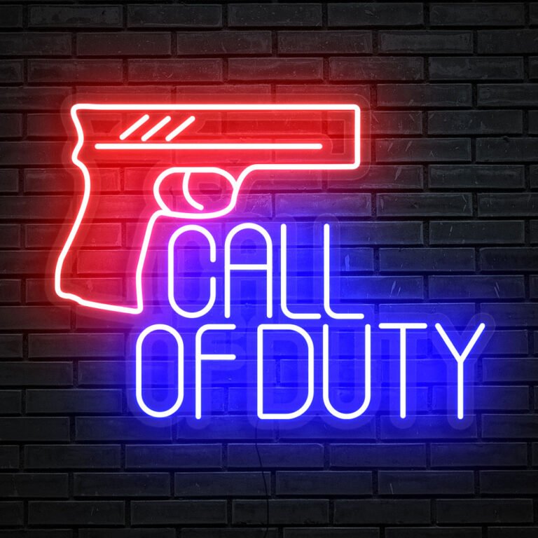 Call of Duty neon signs