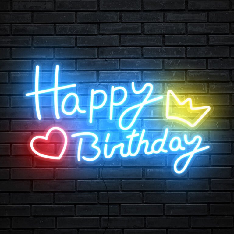 Happy Birthday Neon sign