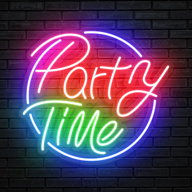 Party Time Neon-Schild