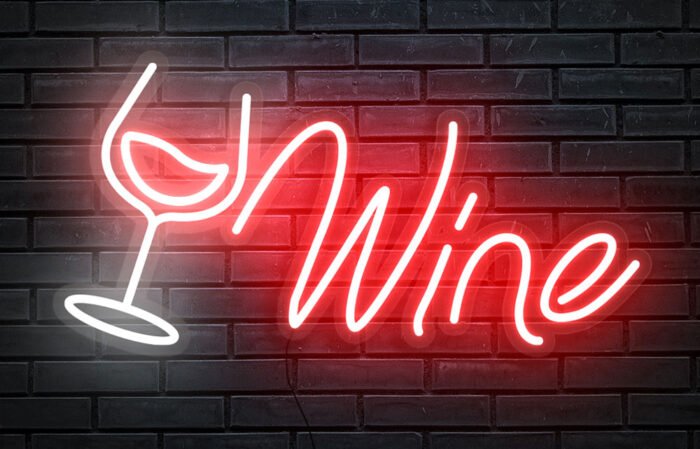 Wine Neon-Schild