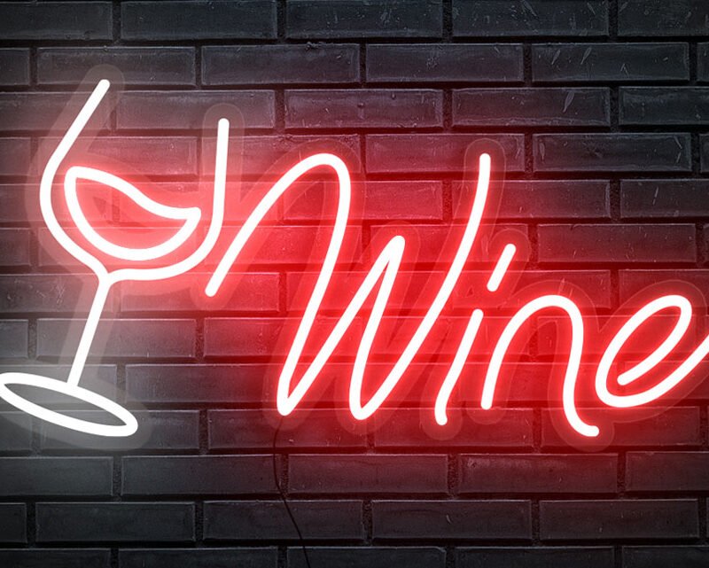 Wine Neon-Schild