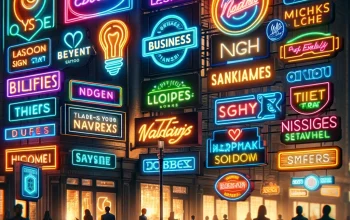 Business Neon Signs and Logos