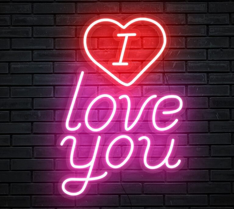 I Love You Neon Sign